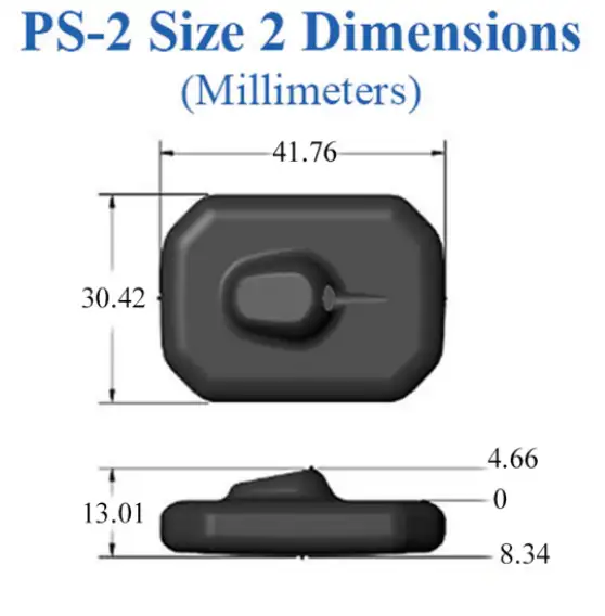 PS-2 Size Dimension